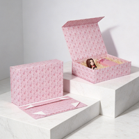 Boîte en papier rigide pliable magnétique personnalisée avec logo imprimé de haute qualité pour cadeaux d'entreprise, jouets de fêtes et emballages professionnels