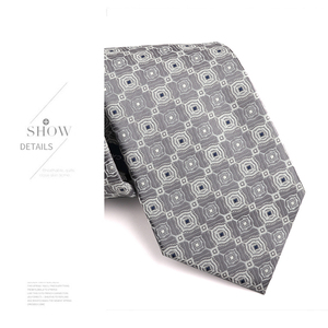 <span class=keywords><strong>Corbata</strong></span> Clásica de Alta Calidad de 7.5 CM para Hombre, Color <span class=keywords><strong>Gris</strong></span> Plateado <span class=keywords><strong>Claro</strong></span>, Estilo Retro para Caballero, <span class=keywords><strong>Corbata</strong></span> de Negocios de Jacquard Tejido para Camisa y <span class=keywords><strong>Traje</strong></span> - Product Image 4