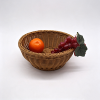Panier à pain et à collations en rotin PP de qualité alimentaire, artisanal, écologique, taille et couleur personnalisées, panier de rangement tissé pour la salle à manger et la maison