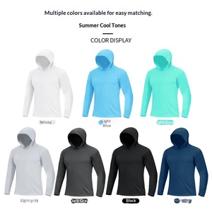 Sweat-shirt à capuche pour <span class=keywords><strong>homme</strong></span>, été, uni, séchage rapide, anti-<span class=keywords><strong>UV</strong></span>, coupe ajustée, taille XL, pour activités de plein air, plage, randonnée, alpinisme, pêche, UPF50+ - Product Image 4