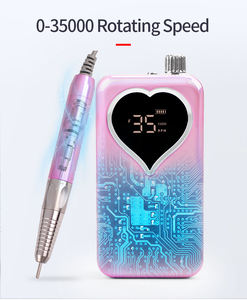 2025 haute puissance 85w moteur sans brosse perceuse à ongles <span class=keywords><strong>ponceuse</strong></span> fraiseuse e-fichier prix de gros Rechargeable coeur forme Logo - Product Image 2