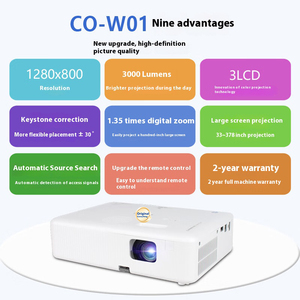 CO-W01 EPSO N High Lumen Outdoor <b>Projector</b> Lumens WXGA 1.35x Dedicated for Office and Commercial Use W01 CO-W01 EPSO.N <b>Projector</b> - Product Image 1