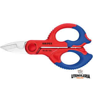 กรรไกรช่างไฟฟ้า knipex, ใบมีดตรง, ที่จับสององค์ประกอบ, 155มม - Product Image 1