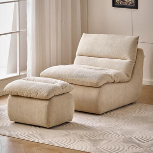 118035 كوانو سعر الجملة مع مسند للقدمين أريكة فردية ناعمة بتصميم عصري على الطراز الاسكندنافي عالية الجودة - Product Image 2