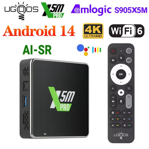 UGOOS X5M PRO Smart TV Box Android 14 Amlogic S905X5M LPDDR4 4GB 32GB Supports 4K AI-SR CEC AV1 WiFi6 BT5.4 1000M Voice Remote - Product Image 2