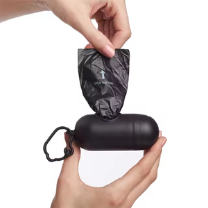 Dispensador de Bolsas Ecológicas Personalizadas para Excremento de Perro, Color Negro, con Clip para Correa, Material Plástico y EPI, Respetuoso con el Medio Ambiente - Product Image 4