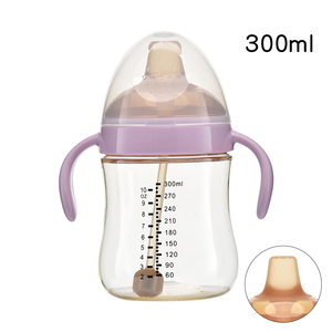 Bouteille de lait pour bébé nouveau-né en silicone, multifonctionnelle, réutilisable, avec tétine, pour tout-petits, enfants, logo personnalisé, vente en gros - Product Image 4