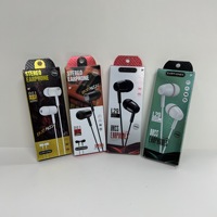 Earphone Kabel D21 Murah 1.2m Grosir Berkualitas Tinggi dengan Mic 3.5mm Stereo untuk Aksesoris Ponsel MP3 MP4