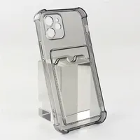 Coque transparente en TPU anti-chute avec porte-carte de crédit de poche Coque de téléphone pour Infinix Zero 30 4G Smart 8 Plus Hot 40 Pro