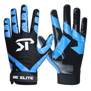 صنع المصنع قبضة فائقة NFL التبريد قفازات استقبال واسعة مخصصة لزجة للغاية قفازات استقبال كرة القدم مع إغلاق حزام - Product Image 3