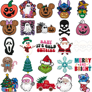 2026 fourre-tout plage nouvel an breloques Pvc grande grande <span class=keywords><strong>taille</strong></span> arbre de noël citrouilles de neige Halloween breloques en caoutchouc pour sacs de plage - Product Image 5