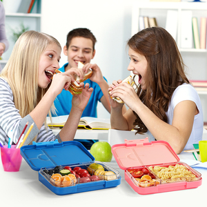 Boîte à lunch portable OEM ODM grande capacité, étanche et compatible micro-ondes pour enfants - Product Image 3