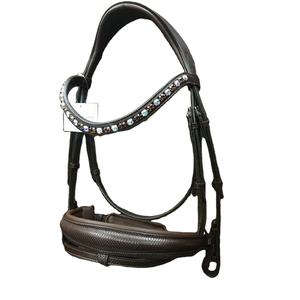 Bride équitation en cuir réglable, de haute qualité, pour bouclage cheval - Product Image 1