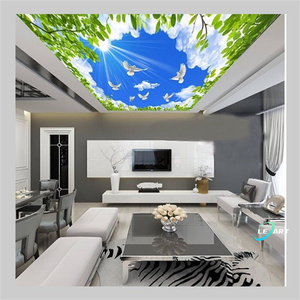 Luz solar 3D Árbol Verde bosque paisaje <span class=keywords><strong>cielo</strong></span> techo papel tapiz pared Mural Hotel restaurante <span class=keywords><strong>sala</strong></span> <span class=keywords><strong>de</strong></span> estar - Product Image 1