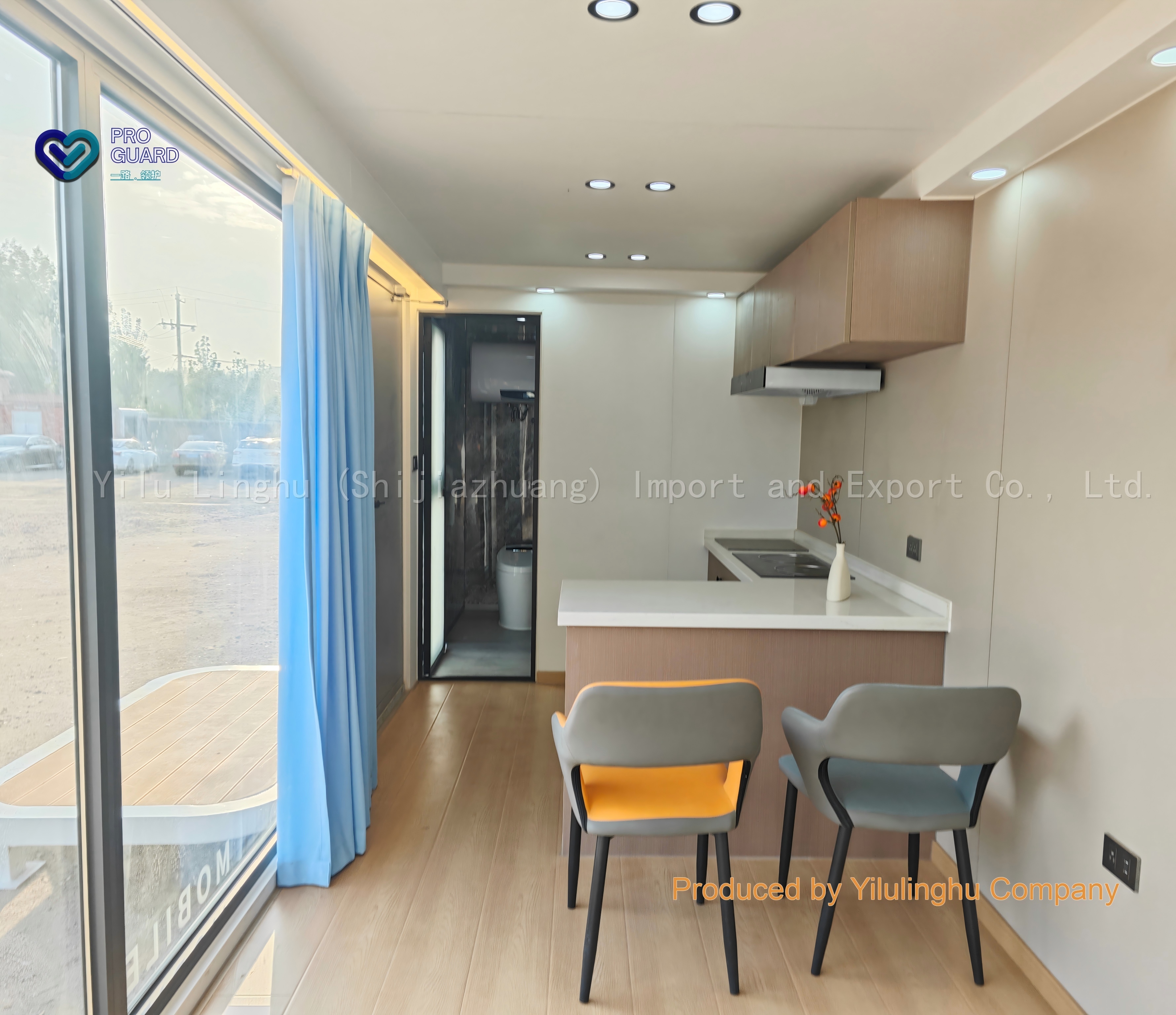 Luxurious 12m Prefabricated Steel Structure Pod-Shaped Apple Cabin Kit Movable Houses for Office Living Room Bedroom 5