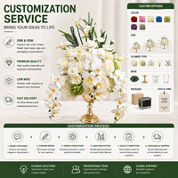 Fleurs artificielles réalistes en soie, toucher naturel, faites à la main, vertes et blanches, roses, hortensias, anthuriums, alocasias – Vente en gros usine