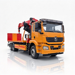 Factory Direct Shacman Knuckle Boom Crane <b>Truck</b> Mounted 6*4 Hydraulic <b>Truck</b> Towing Equipment Crane <b>Truck</b> with <b>Flatbed</b> - Product Image 1