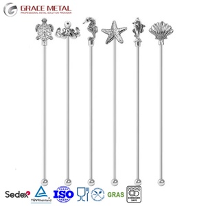 Agitador Profesional Personalizado con Logotipo, de Acero Inoxidable SS304, Ecológico, Multicolor, Decorativo, para Bar, Bebidas, Martini - Product Image 1