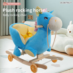 <span class=keywords><strong>Cheval</strong></span> <span class=keywords><strong>à</strong></span> <span class=keywords><strong>bascule</strong></span> en bois peluche peluche chaise <span class=keywords><strong>à</strong></span> <span class=keywords><strong>bascule</strong></span> multifonction pour enfants - Product Image 2