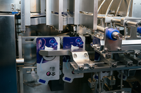 Machine de remplissage et de scellage automatique pour sachets préformés, doypacks et pochettes liquides (jus, boissons)