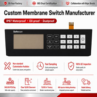 Teclado de Membrana FPC con Superposición Gráfica, Botones en Relieve, Panel de Teclas con Diseño Táctil, Teclado Pequeño para Módulo de Sonido