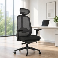 Fauteuil de bureau ergonomique pivotant et inclinable en maille, design moderne et confortable, idéal pour les cadres, vente en gros à prix abordable