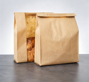 Bolsas para tostadas en stock, transparentes, para envasado de alimentos, con ventana, hechas a mano, con grafiti de gato, impresas en flexografía, de papel kraft, con borde plegado, para pan. - Product Image 3