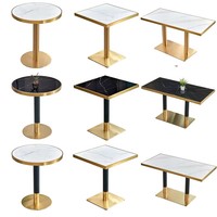 Ensemble table et chaises de style moderne pour restaurant et café, avec pieds en métal, adapté aux salons et aux hôtels, mobilier commercial
