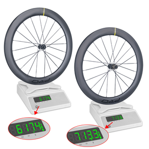 Vélo de route RUJIXU en fibre de carbone T800, hauteur de <span class=keywords><strong>jante</strong></span> 60 mm, frein à disque, 20H 700C, rayons de 3,7 mm, roue à cliquet 36T, pneu clincher/Tubeless - Product Image 4