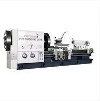 Mesin Bubut Pipa Horizontal Manual Q1333 dengan Lubang Spindel Besar, Chuck Ganda, Tugas Berat untuk OCTG Casing & Pipa Bor