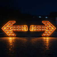 Feu de signalisation LED pour camion, clignotant directionnel, lampe à flèche jaune télécommandée, alimentation secteur haute intensité
