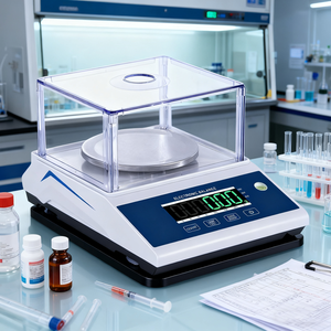 300 जी 3 किलो 0.01 जी विंडशील्ड ड्राफ्ट शील्ड बैलेंस डिजिटल विश्लेषणात्मक वजन - Product Image 6