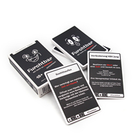 Cartes de jeu de team building, boîte en papier, jeu de 54 cartes pour événements, usage familial, impression professionnelle personnalisée, boîte portable