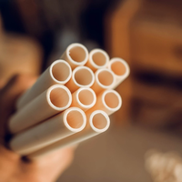 Pailles à boire en bambou 100% naturelles, écologiques et durables, avec logo personnalisé, pour restaurants, événements, fêtes