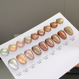 AILANUO 9-color Late Autumn Maple Leaf UV <b>Gel</b> Polish <b>Set</b> UV <b>Lamp</b>/LED Cure Vegan Non-Toxic 15ml Bottles for Professional Salons - Product Image 2