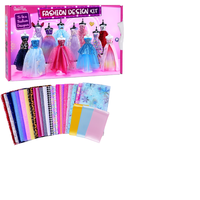 Kit de création de mode fantastique et science-fiction pour filles de 6 à 12 ans, plus de 1000 pièces |   Kit de couture DIY avec 6 mannequins, cadeau d'anniversaire pour enfants
