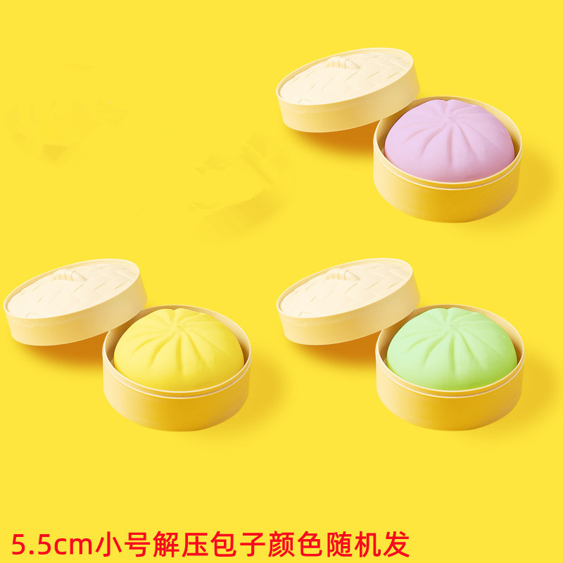 Bollos al vapor pequeños de colores