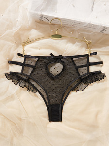 Nouvelle Lingerie Sexy Transfrontalière en Dentelle, Mousseline et Nœud, Maille Transparente, Style Spicy Girl - Product Image 5