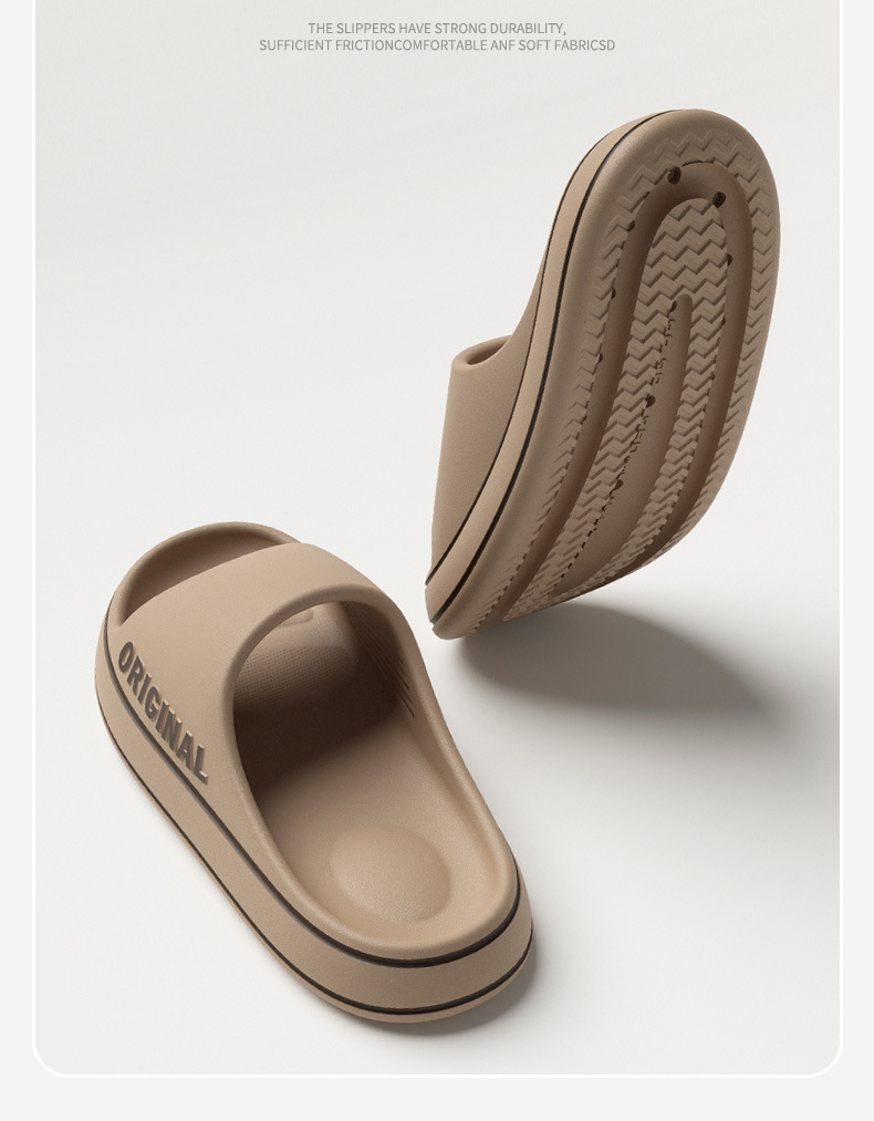 Hot Sale Bathroom Soft Beach EVA Fashion Non-slip Slippers Mens and Women House Slides