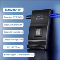 JK-B2A24S15P PCBA de Potencia, BMS Inteligente 8-24S 24V-72V 150A 2A con Balance Activo para Gestión de Baterías LiFePO4/LTO en Energía Solar