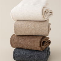 Chaussettes chaudes d'automne pour femmes, couleur unie, sans couture, polyvalentes, anti-boulochage, chaussettes longues pour femmes, chaussettes longues de lune