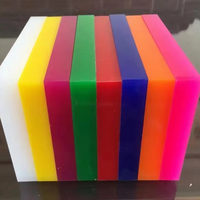 Feuille de plaque acrylique personnalisable de 13mm 14mm 15mm résistant au feu durabilité anti-flamme colorée avec service de coupe