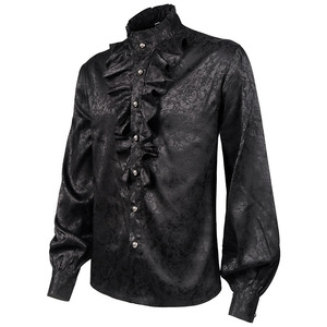 Camisa Medieval Vintage Estilo Steampunk para Cosplay, Blusa de Príncipe para Teatro, Top con Mangas Abullonadas para Disfraz Renacentista Masculino - Product Image 2