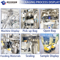 Machine d'emballage de tasses doseuses en forme de bol pour aliments, snacks, granulés et poudres, machine de remplissage de sachets préformés et de pochettes Ziplock