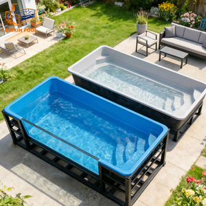 <span class=keywords><strong>Piscine</strong></span> hors sol en fibre de <span class=keywords><strong>verre</strong></span> pour toute la famille, best-seller, personnalisable, avec fenêtre transparente en WPC, résistante aux UV, installation facile - Product Image 2