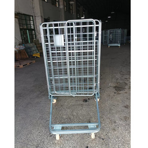 Cán <span class=keywords><strong>Container</strong></span> có thể gập lại Xe đẩy giỏ hàng CuộN lồng Xe đẩy có thể gập lại Cán có thể gập lại xe đẩy tay để lưu trữ và vận chuyển - Product Image 4