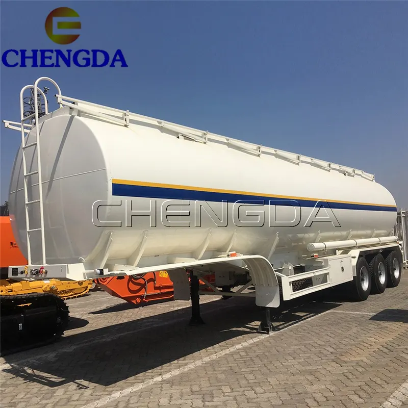 Tanque de combustible de 50000 litros, alta calidad, semirremolque de aceite crudo