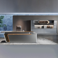 Bureau de direction moderne, mobilier de bureau de luxe pour PDG, table de direction pour bureau