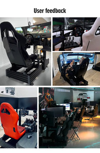 Juego de aluminio Race Sim <span class=keywords><strong>Plate</strong></span> Driving Cockpit Simulator para PC Xbox G25 G29 Car GTR Sim Racing Cockpit Car Game Simulator - Product Image 6