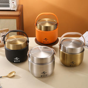 Boîte à lunch Dundun portable à double compartiment en acier inoxydable 304, <span class=keywords><strong>isotherme</strong></span> sous vide, petit récipient, <span class=keywords><strong>pour</strong></span> la maison et le bureau, stockage <span class=keywords><strong>isotherme</strong></span>, chauffable - Product Image 2